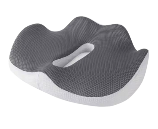 Ergonomic Large Memory Foam Cushion Seat for Office Chair - Coccyx Cushion for Tailbone, Sciatica & Back Pain Relief