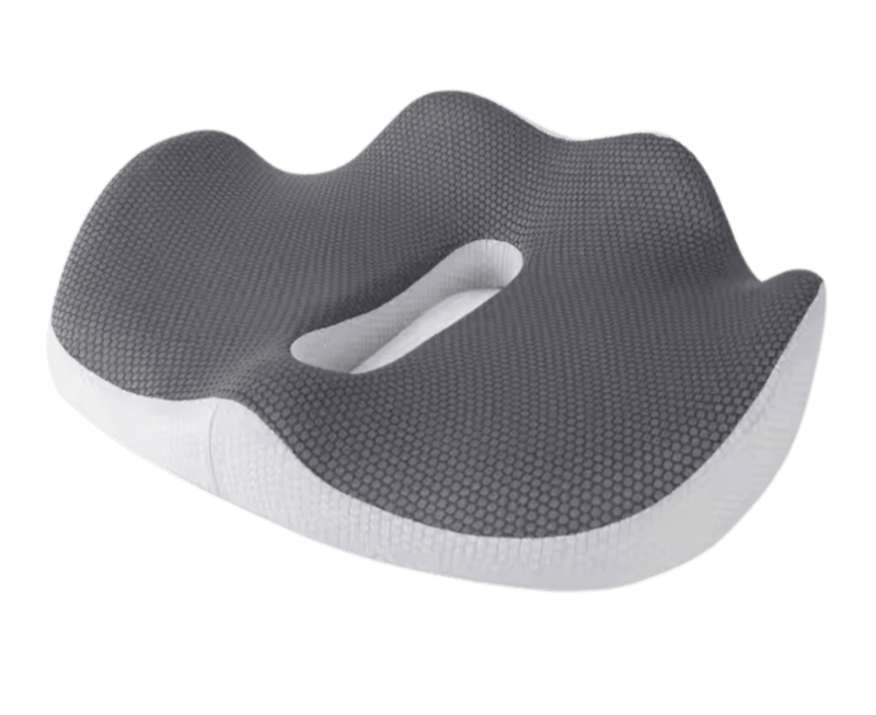 Ergonomic Memory Foam Seat Cushion — Coccyx & Tailbone Relief for Office, Car & Travel - Home and Travel Gear