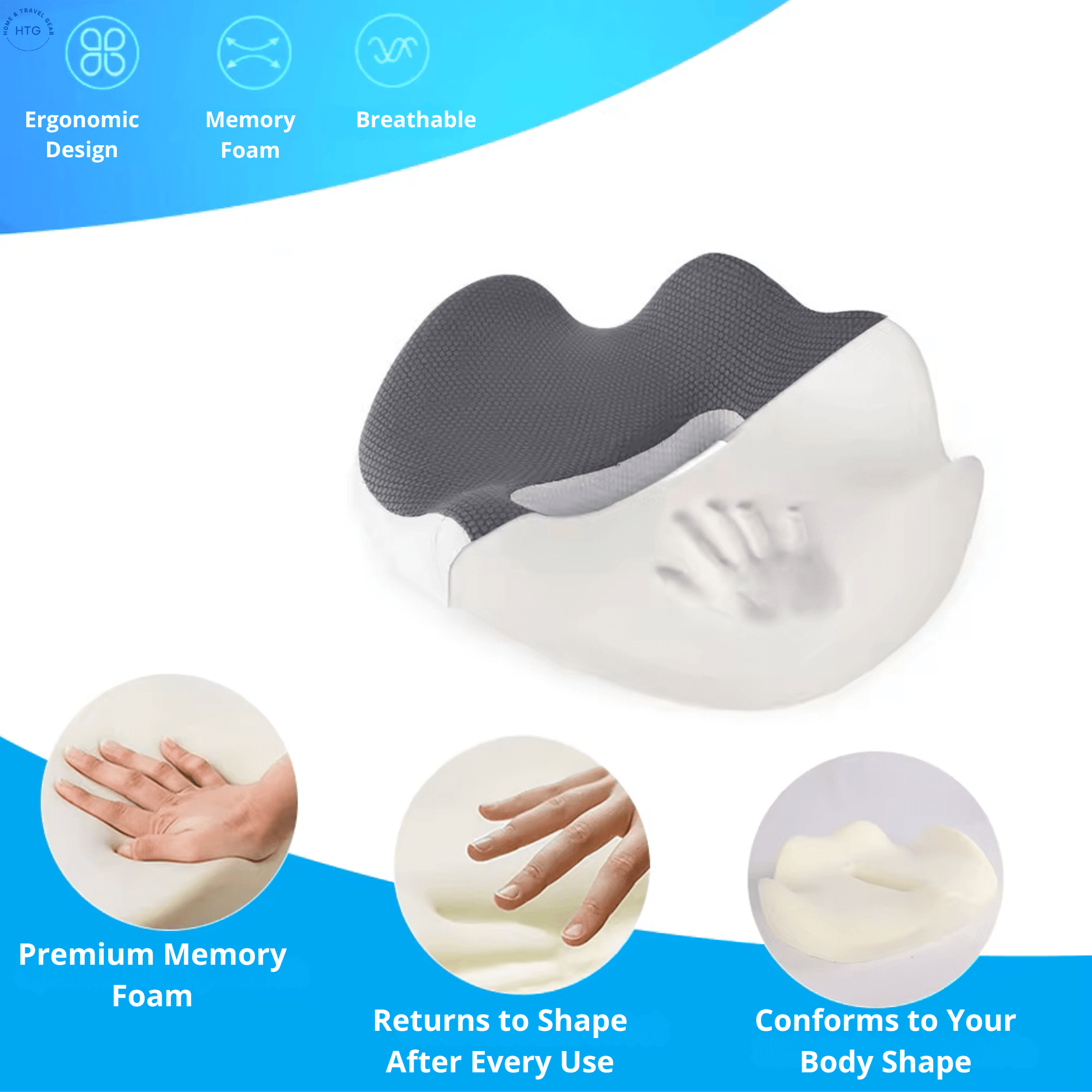 Ergonomic Memory Foam Seat Cushion — foam properties