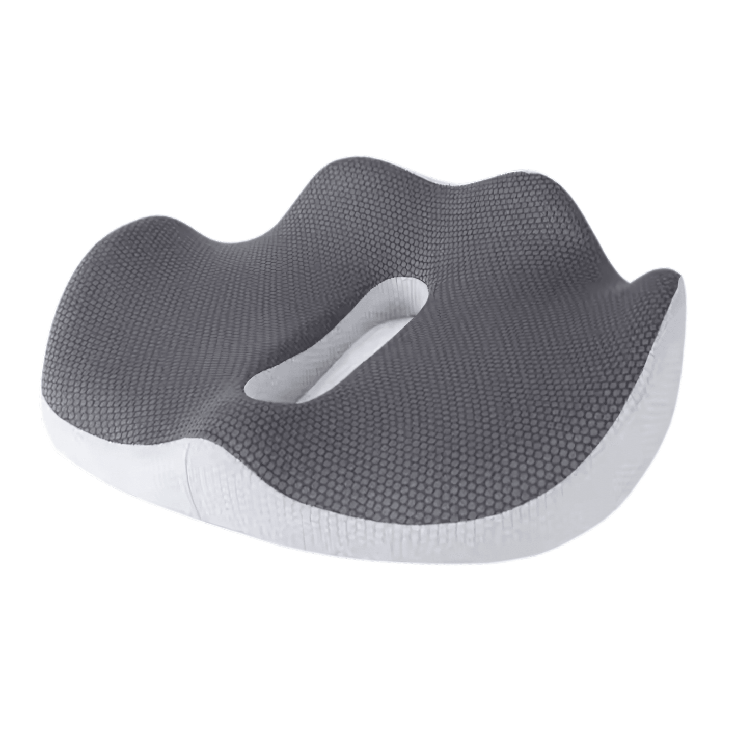 Memory foam seat cushion for tailbone and coccyx pain relief