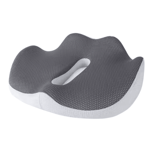 Memory foam seat cushion for tailbone and coccyx pain relief