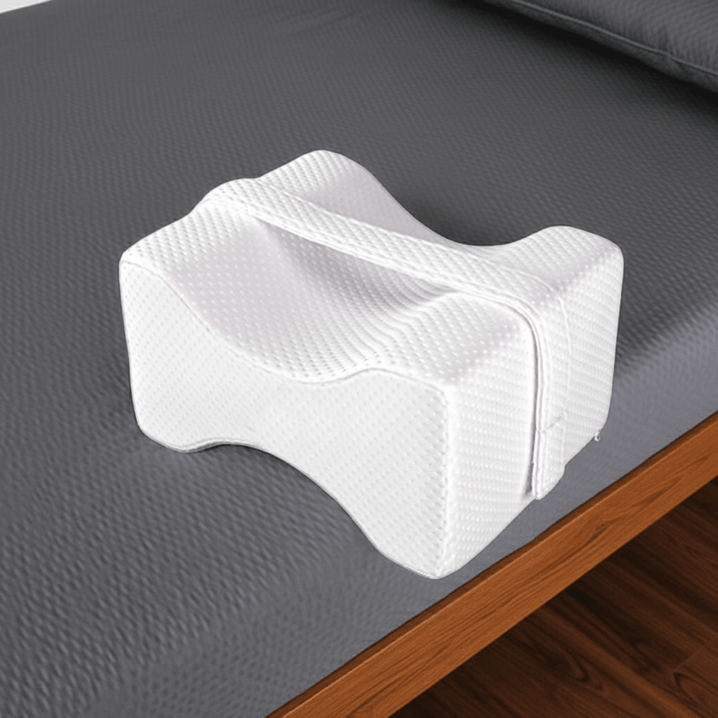 Memory Foam Knee Pillow for Side Sleepers - Orthopedic Leg Support for Better Alignment - Home and Travel Gear